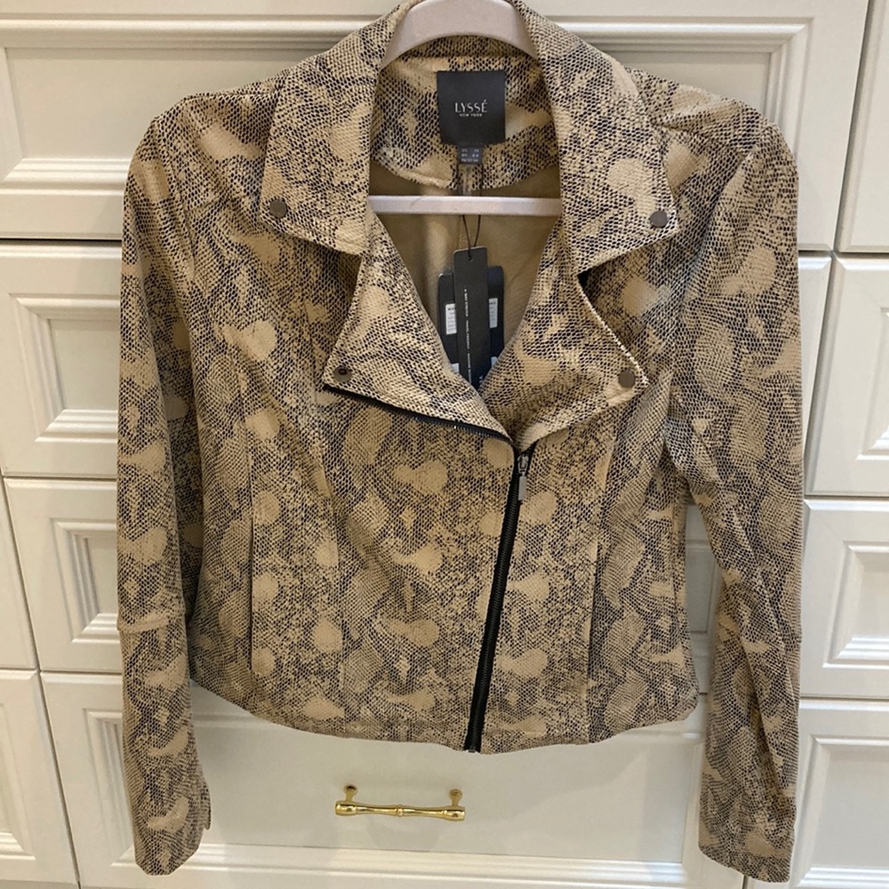 NWT Lysse faux snake jacket